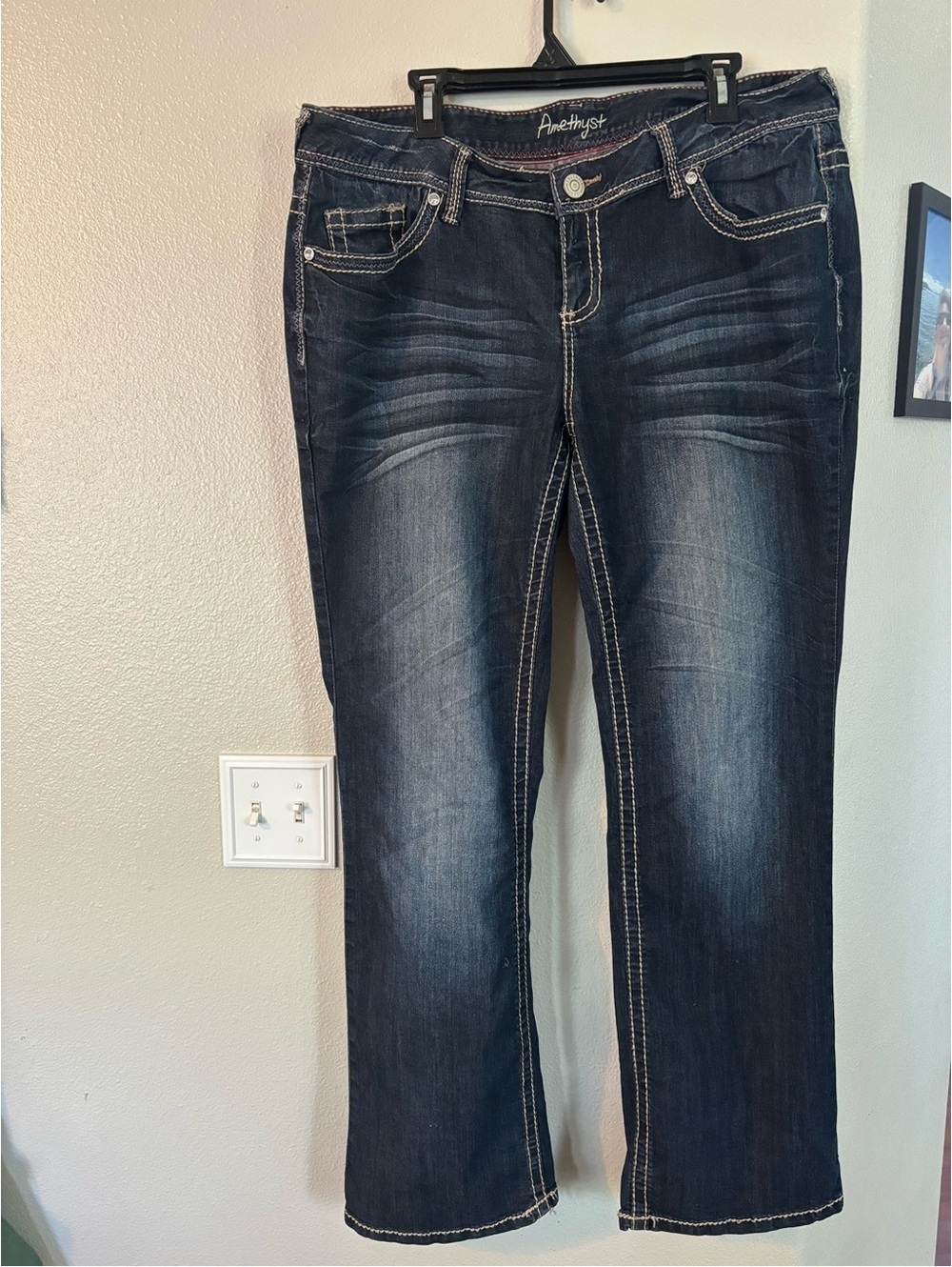 Amethyst Jeans Women's Dark Wash Bootcut Jeans - Dark Blue